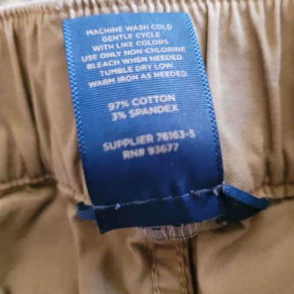 Arizona Jeans Co Boys Khaki  Elastic Waist Cargo Pants Size 7 - Picture 13 of 13